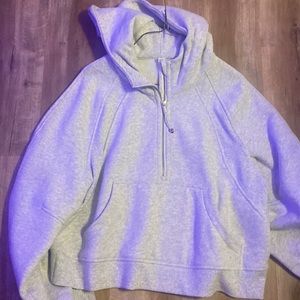 Lululemon Grey Scuba 1/2 Zip